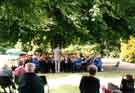 View: t10430 Stocksbridge Brass Band playing in Weston Park