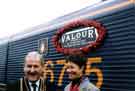 Diesel/Electric Locomotive No. 66715 being named Valour, showing (right) Lord Mayor, Councillor Diane Leek