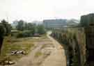 View: t10617 Dereliction at the Canal Basin showing (top centre) the Straddle Warehouse and (left) Victoria Quays