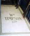Floor mosaic, William Timpson Ltd., No. 596 Attercliffe Road