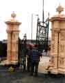 View: t10739 Godfrey Sykes Gates at the entrance to Weston Park, Western Bank