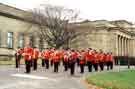Military band playing in Weston Park for Remembrance Day 
