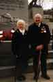 View: t10792 Couple pictured at the Remembrance Day service in Weston Park alongside the York and Lancaster War Memorial 