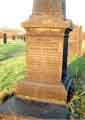 Monument to Councillor Ralph Skelton, (elected in 1862 for the Attercliffe Ward), Attercliffe Cemetery, Attercliffe Common