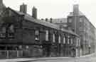 View: t10892 Sheffield City Council Housing Department Offices occupying former premises of Joseph Rodgers and Sons Ltd., River Lane Works at the junction of Pond Hill (left) and River Lane