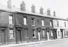 Derelict houses on Abbeydale Road showing (right) No. 36A, Marco, Italian restaurant,