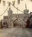 Royal visit of Queen Victoria. Decorative arch, Blonk Street