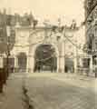Royal visit of Queen Victoria. Decorative arch, Pinstone Street
