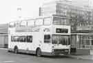South Yorkshire Transport. Bus No. 1885 in Pond Street Bus Station showing (back) Sheffield Polytechnic