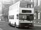 South Yorkshire Transport. Bus No. 1863 passing  Firth Brown and Co. Ltd., Savile Street East.
