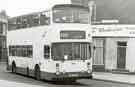 South Yorkshire Transport. Bus No.1684 at junction of St. Philips Road and Infirmary Road showing (right) the Montessa Transport Cafe, Nos.34-40 Infirmary Road