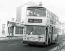 South Yorkshire Transport. Bus No. 580 passing Good Buddy's Cafe, No. 509 Attercliffe Road 