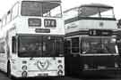 View: t11401 Old Bus Parade in Norfolk Park, possibly 1979 including (right) City of Nottingham Transport