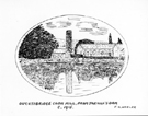 Sketch by Jack M. Ambler of Oughtibridge Corn Mill, from Jarvill's Dam