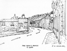 Sketch by Jack M. Ambler of Oughtibridge cross roads Sketch by Jack M. Ambler of Oughtibridge cross roads