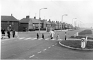 Halifax Road showing children on a zebra crossing with lollypop man Halifax Road showing children on a zebra crossing with lollypop man