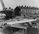 Level-deck bridge over the River Rother at Woodhouse Mill.  View north-eastwards from Furnace Lane.