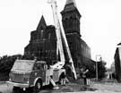 View: u07052 Fire at Mathews Warehouse (former Zion Congregational Chapel), Zion Lane, Attercliffe