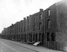 Tilford Road, terraced houses (near number 35) under demolition