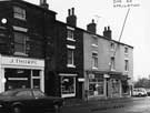 No. 182 J. Thorpe, betting shop, No. 180 E Thompson, pastry shop and Nos. 176 - 178  and Askews, off licence and grocers, Barnsley Road, Firth Park