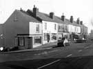 Roy Brook, butcher, 2 Station Road, at junction with Beighton Road; No. 1-11 Beighton Road, Woodhouse