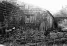 View: u07135 Cottage, Brightholmlee (demolished 1980), east end elevation of lean to