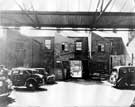 E. H. Pickford and Co. Ltd., motor dealer and engineer, Crescent Works, Ecclesall Road. Also showing the rear of properties around Nos. 256 - 266 Ecclesall Road before the extension of the showroom