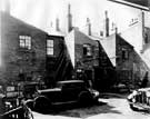 E. H. Pickford and Co. Ltd., motor dealer and engineers, Crescent Works, Ecclesall Road. Also shows properties to the rear of 256 - 266 Ecclesall Road before the extension of the showroom. 