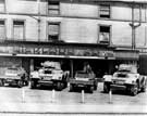 E. H. Pickford and Co. Ltd., motor dealer and engineers, Crescent Works, Ecclesall Road. Display of Daimler armoured cars in Pickford's forecourt, c. 1944
