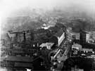 View: u07882 Looking towards the city centre (The Moor centre background)  'visibility 1/3 mile', probably 1960s