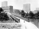 Footbridge across Park Grange Road, between Frank Wright Close and Beeches Drive, Norfolk Park