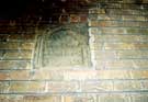 Memorial plaque to William Bradshaw, cutler (1750) on wall of disused factory, Hollis Croft