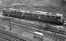 Electric locomotives at Woodhouse Station Electric locomotives at Woodhouse Station