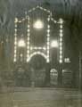 View: u08181 Electric illuminations at Tenants Brothers Exchange Brewery, celebrating the Coronation of King George V