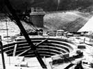 Construction of 1 of 2 outlets, 100 feet deep, at Ladybower Reservoir
