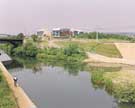 Sheffield Canal near to Shirland Lane, showing the construction of Sheffield Technology Park (latterly Stadia Technology Park) 