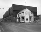 The Corner Pin public house, 235 Carlisle Street East with Firth Brown Tools Ltd beyond.