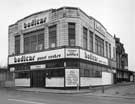 Bodicar Panel Centre, formerly Montague Burton Ltd (tailors) building at Nos. 783 - 787 Attercliffe Road at the corner with Vicarage Road. Next door is the former Adelphi Cinema.