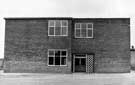 Gable end on Carter Lodge Secondary School, (latterly Rainbow Forge Primary School) Beighton Road