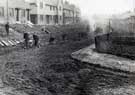 Road construction on the Longley Housing Estate