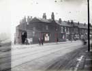 View: u08735 Frontage of property on junction of Main Road and Catcliffe Road, Darnall