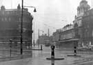 Timpson's footwear (left) and the Cinema House, Fargate (later renamed Barker's Pool) from Town Hall Square 