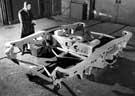 Constructing the 'Ridemaster' railway bogie frame manufactured by the English Steel Corporation Ltd. c. 1964
