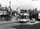 Tram travelling along Upwell Street