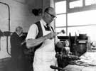 Worker at A. Davies and Co. (Cutlers) Ltd., No. 27 Leadmill Road, possibly die-sinking