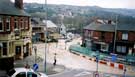 Burst water main outside the Yew Tree Inn (left), junction of Loxley Road and Dykes Lane, Malin Bridge