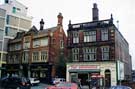 Exchange Street showing No. 27 Market Tavern (formerly Rotherham House) and No. 37 Fine Furnishings, Mudfords Buildings