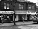 Ecclesall Road, showing No. 643 The Bathtique, bath resurfacers, No. 645 former cleaners and launderers and No. 647 H. H. and J. Briddon, confectioners