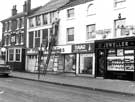 Ecclesall Road showing No. 118 Devonshire Arms Hotel, Nos. 114 - 116 W. E. Franklin (Sheffield) Ltd., carpet and curtain showroom and No. 112 Osbert Skinner, jewellers 