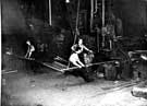 Hammer shop at Richard W. Carr and Co. Ltd., Pluto Works, steel and tool manufacturers, Penistone Road North, Wadsley Bridge